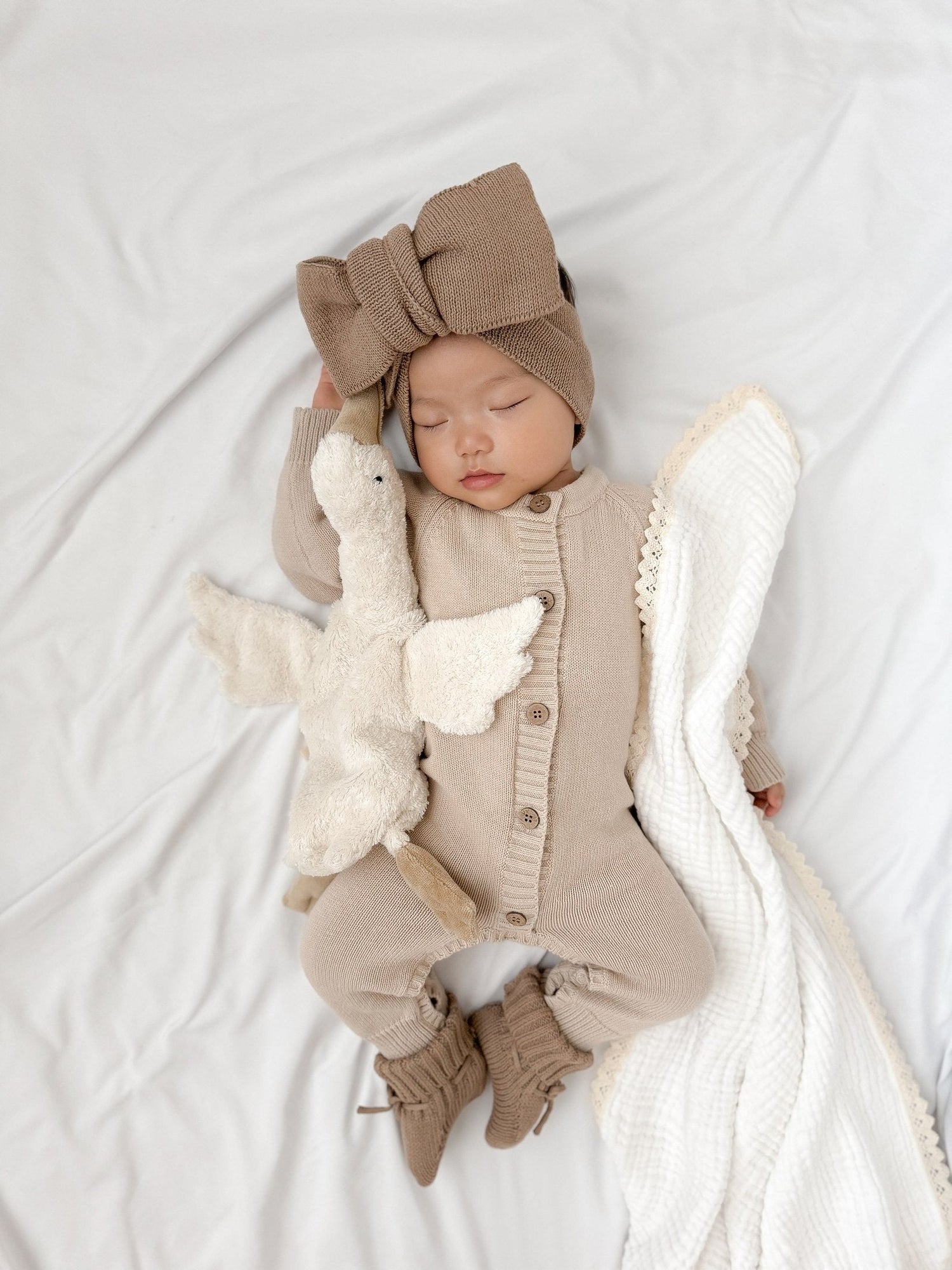 Luxe Knitted Romper - Stone