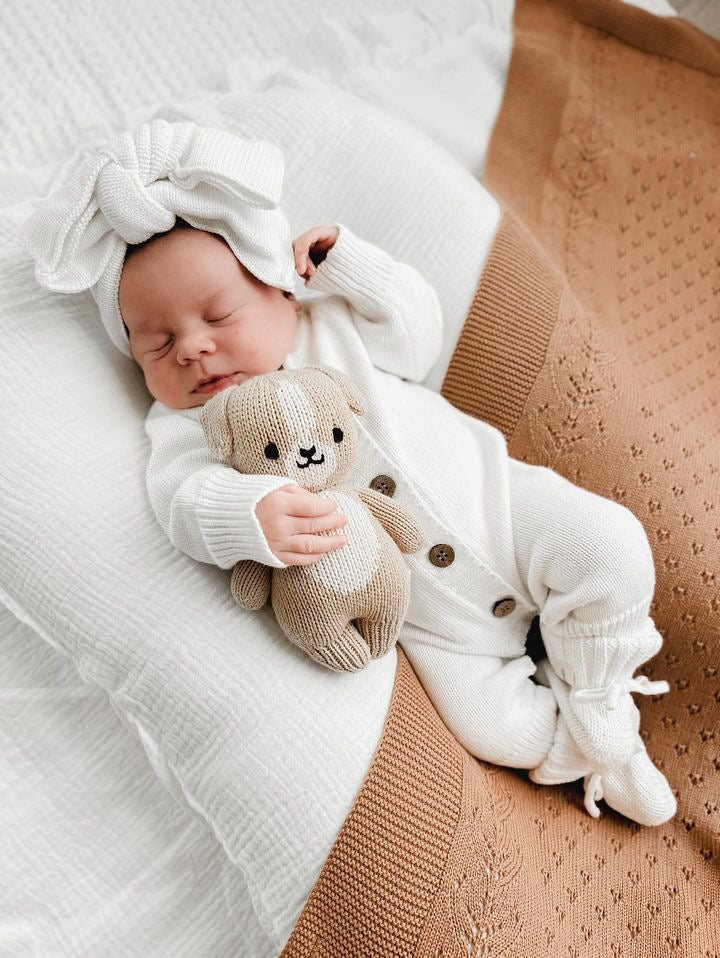 Luxe Knitted Romper - Ivory