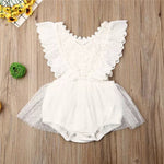 Miriam Lace Romper- White