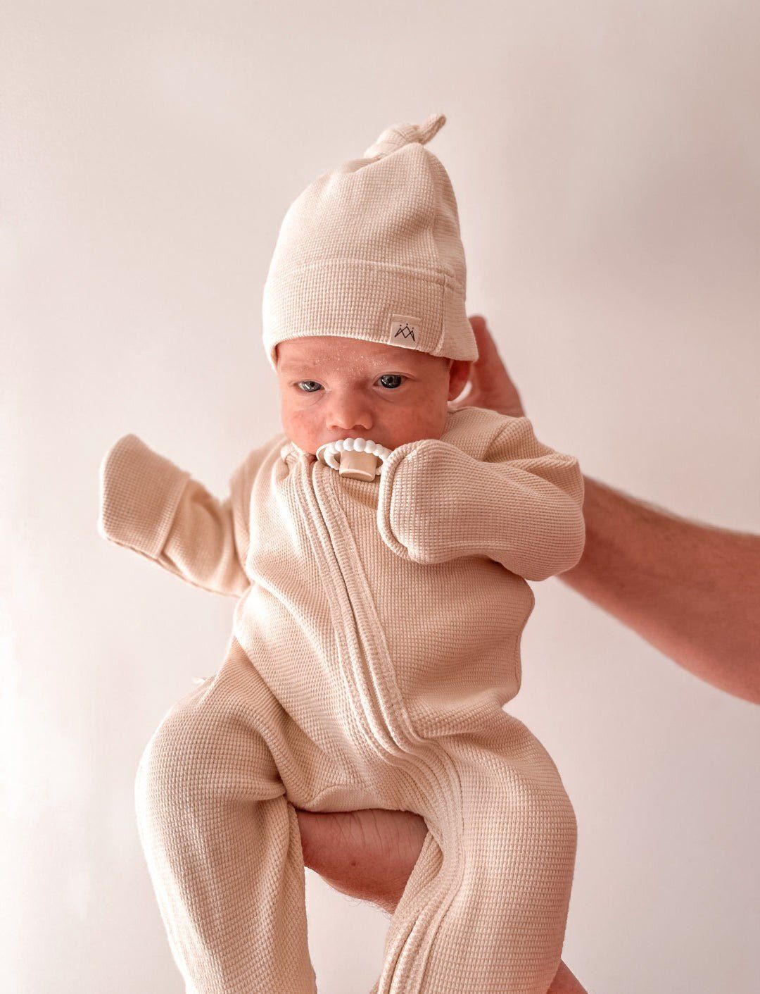 My First Outfit - Footed Romper & Beanie Set | Caramilk