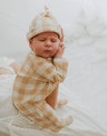Load image into Gallery viewer, My First Outfit - Footed Romper & Beanie Set | Gingham
