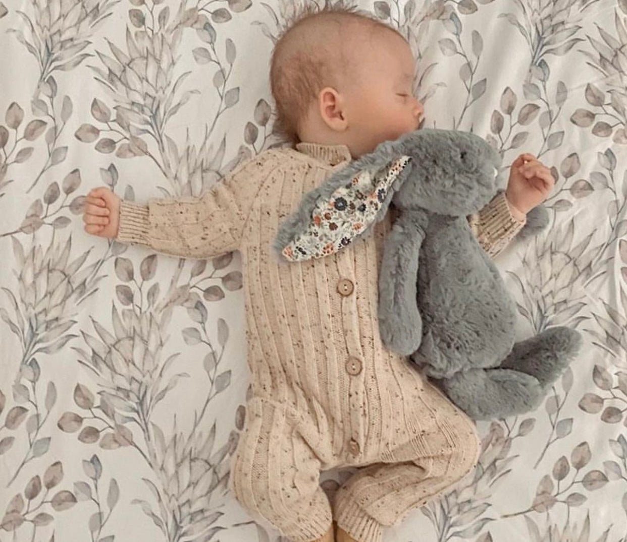 Organic Knitted Romper | Sand Speckled