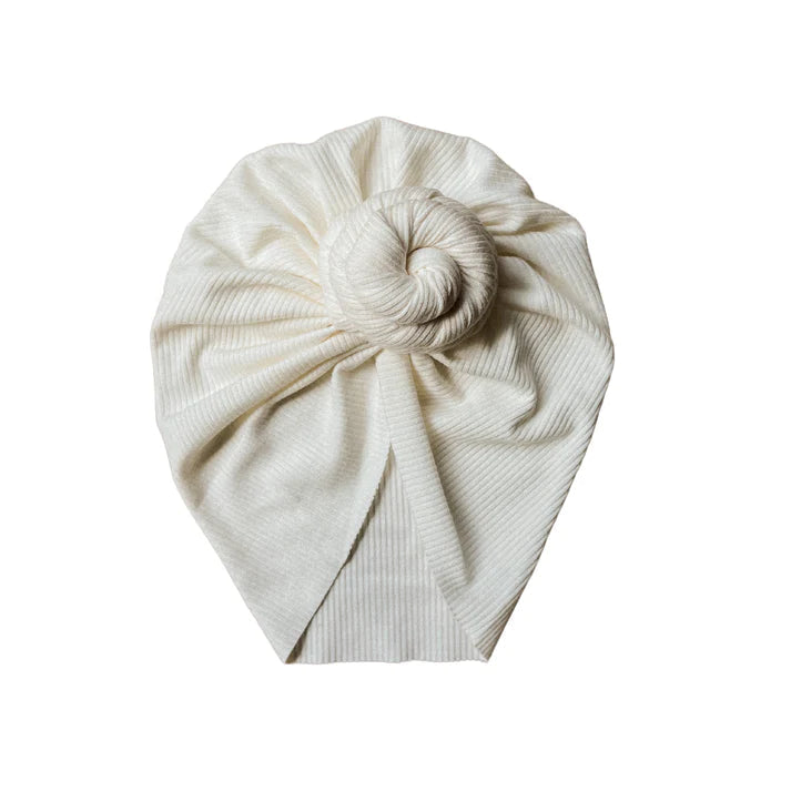 Rib Knot Turban | Milk