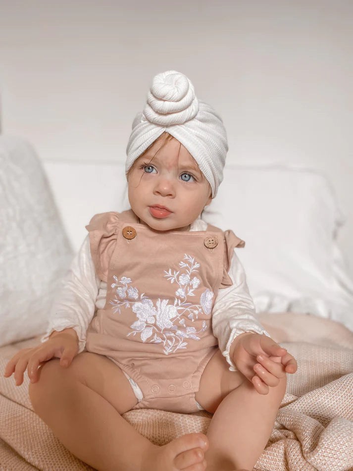 Rib Knot Turban | Milk