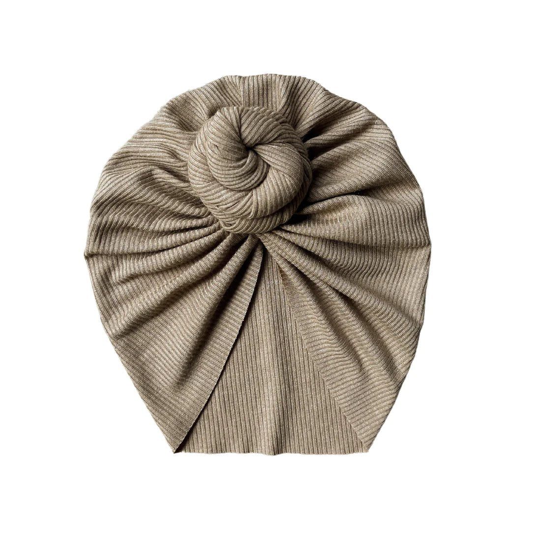 Rib Knot Turban - Mocha