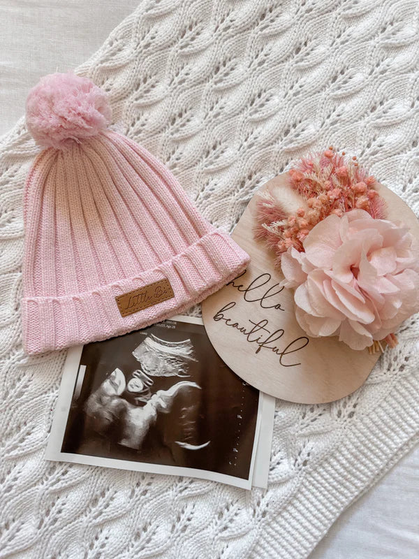 Ribbed Beanie - Cotton Candy