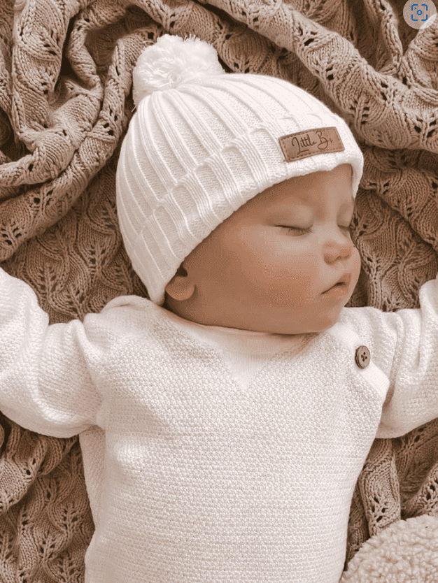 Ribbed Beanie - Milk