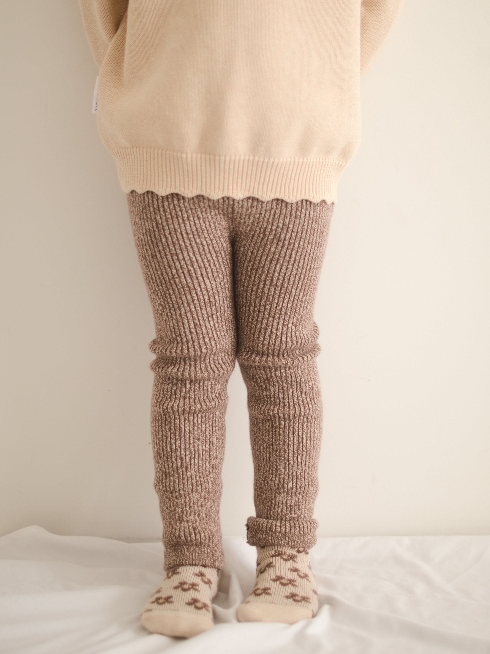Ribbed Knit Leggings | Brownie