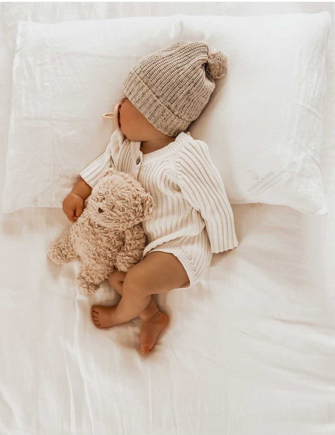 Ribbed Onesie - Honey Milk