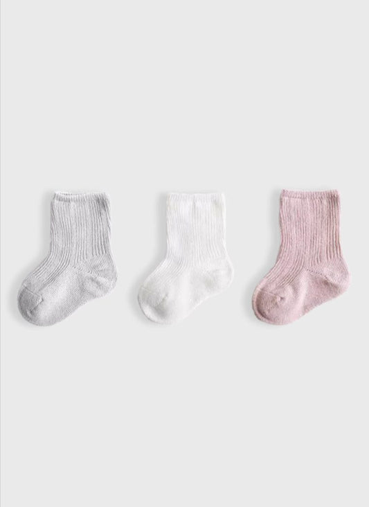 Ribbed Socks Set | Cloudy Tones
