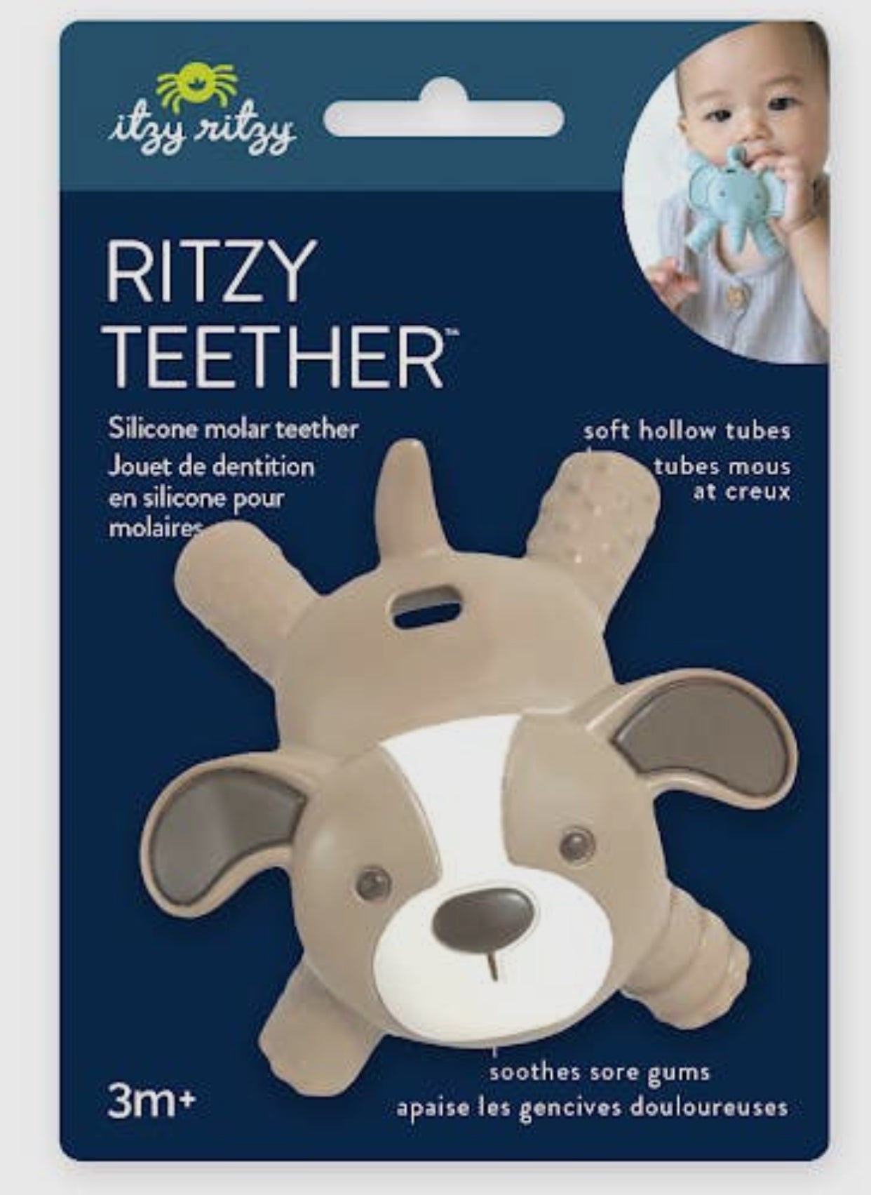 Ritzy Teether™ Baby Molar Teether | Puppy