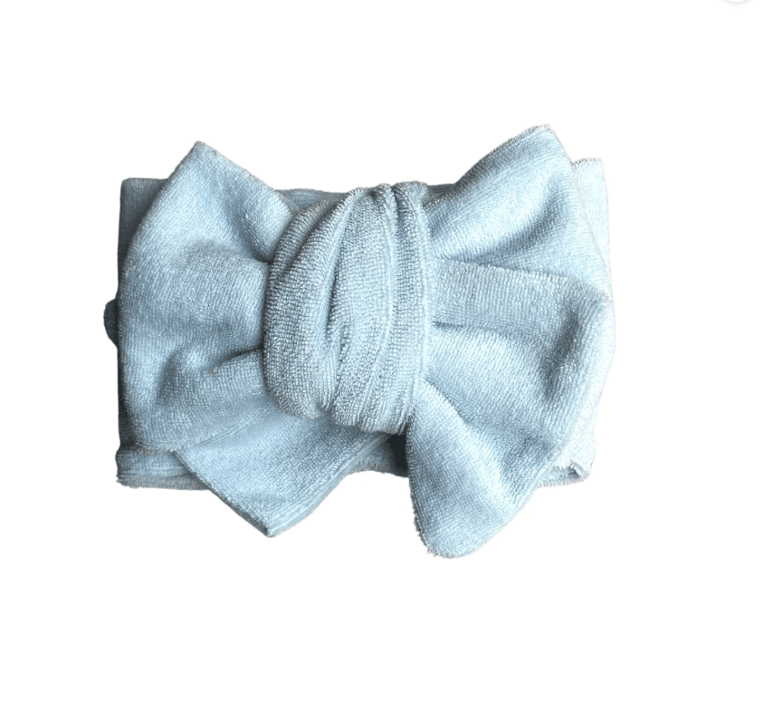 Summer Terry Oversized Topknot - Bluebell