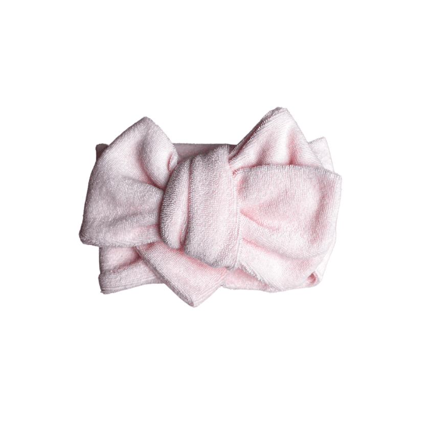 Summer Terry Oversized Topknot - Baby Pink
