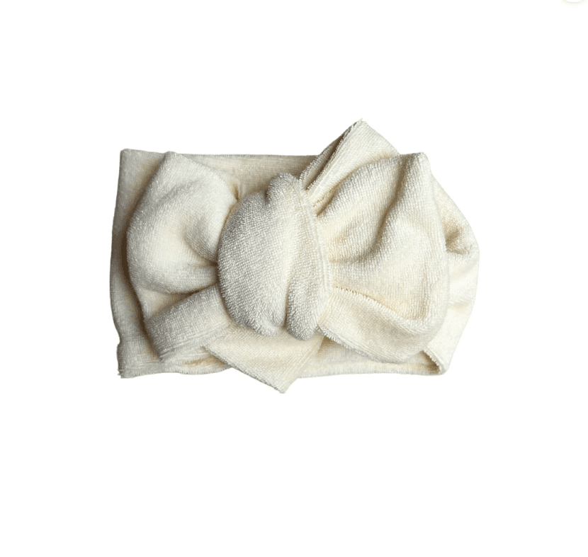 Summer Terry Oversized Topknot - Cream