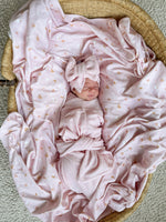 Swaddle Set | Waffle Baby Pink Marle