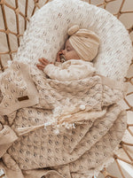 Woodlands Knit Blanket | Honey Milk