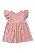Load image into Gallery viewer, Anna Ribbed Dress-Baby Pink
