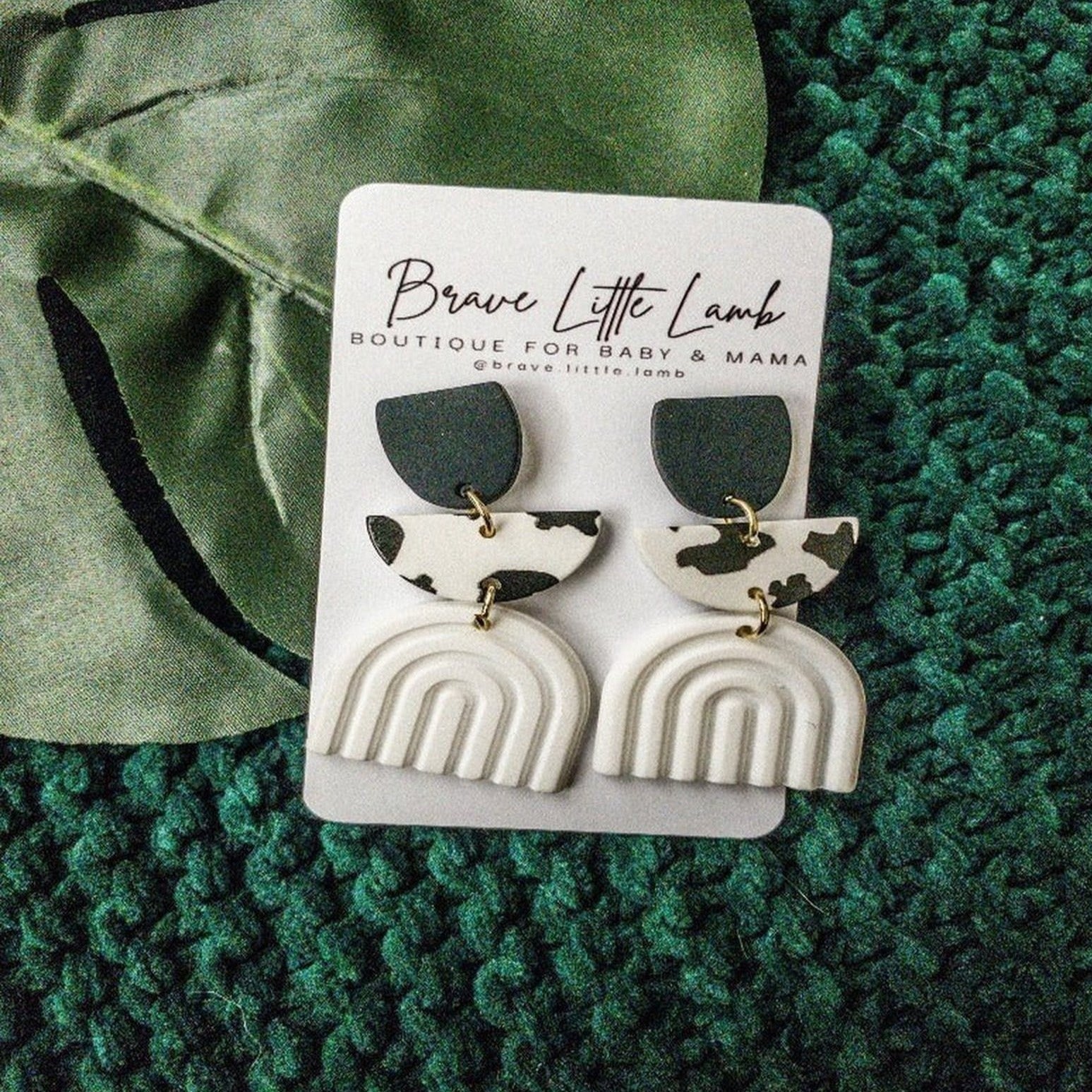 Boho Cow Earrings