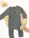 Load image into Gallery viewer, Caleb Ribbed Romper-Charcoal
