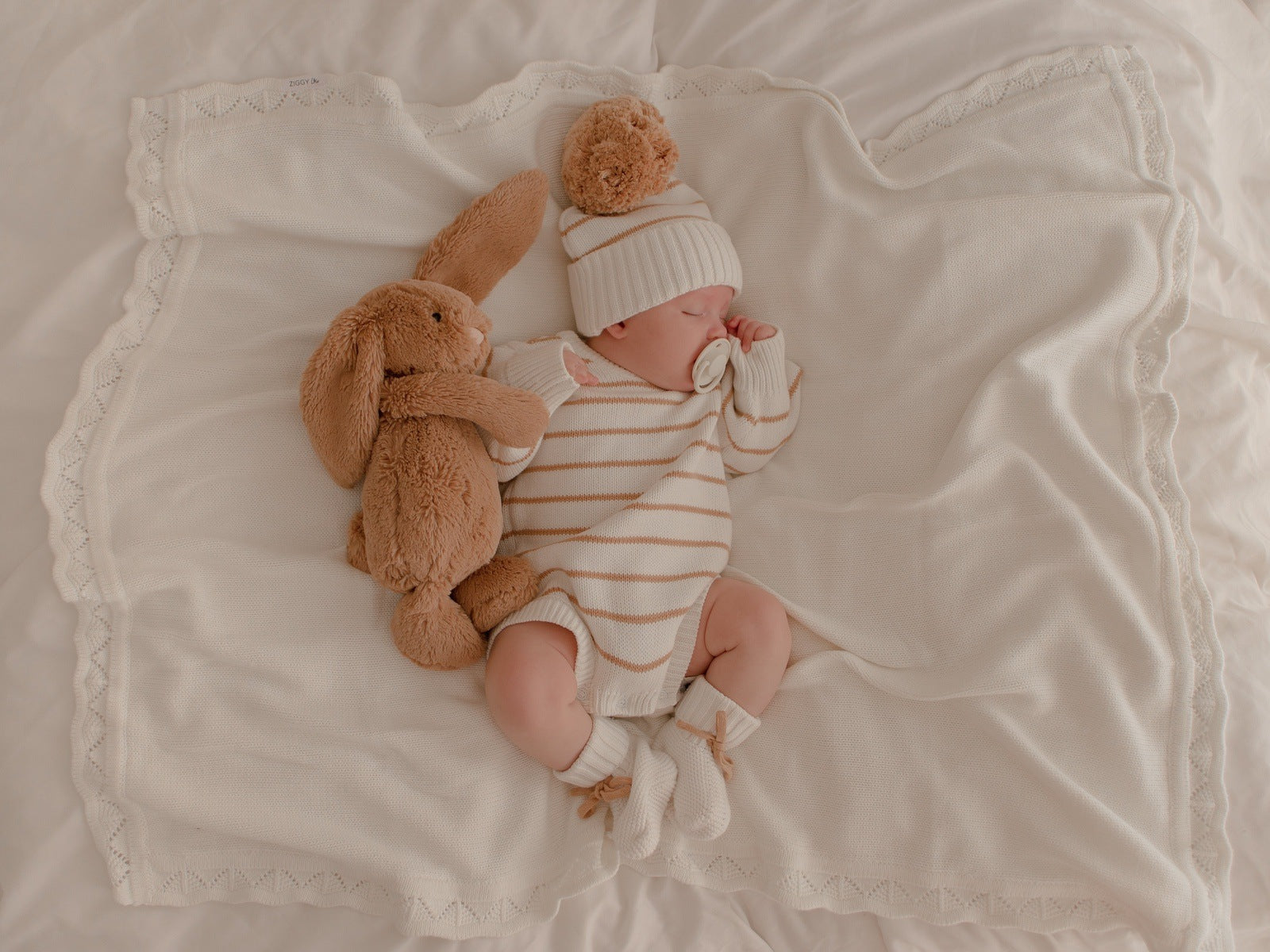 Newborn Knit Romper | Knit Bubble Romper | Brave Little Lamb