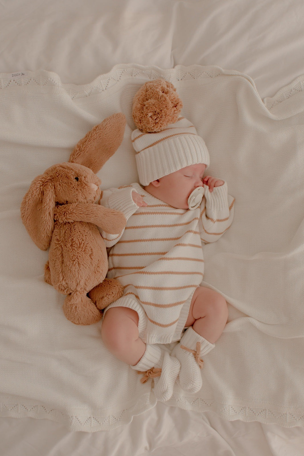 Newborn Knit Romper | Knit Bubble Romper | Brave Little Lamb