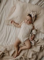 Bodysuit For Newborn | Chevron Tie Up Bodysuit | Brave Little Lamb