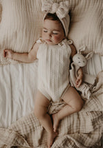 Bodysuit For Newborn | Chevron Tie Up Bodysuit | Brave Little Lamb