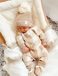 Load image into Gallery viewer, Knitted Beanie For Newborn | Chunky Knit Beanie | Brave Little Lamb
