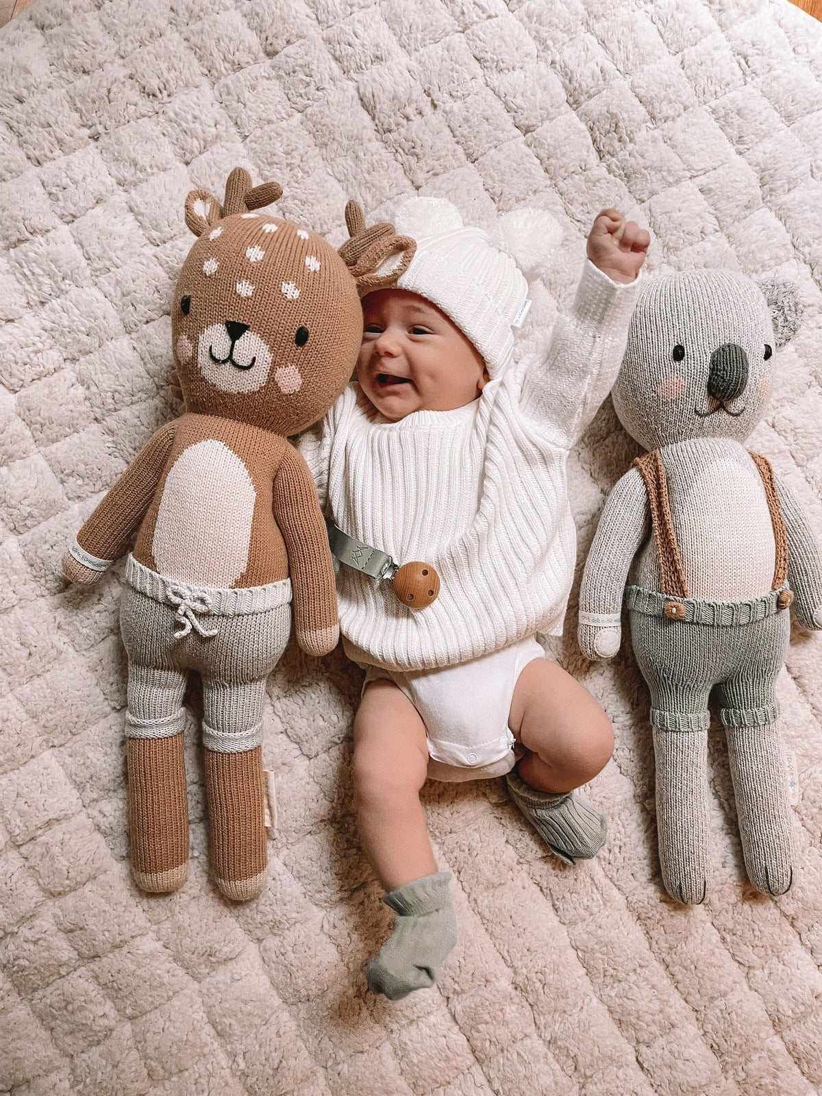 Baby Winter Clothes | Sweater And Beanie Set | Brave Little Lamb
