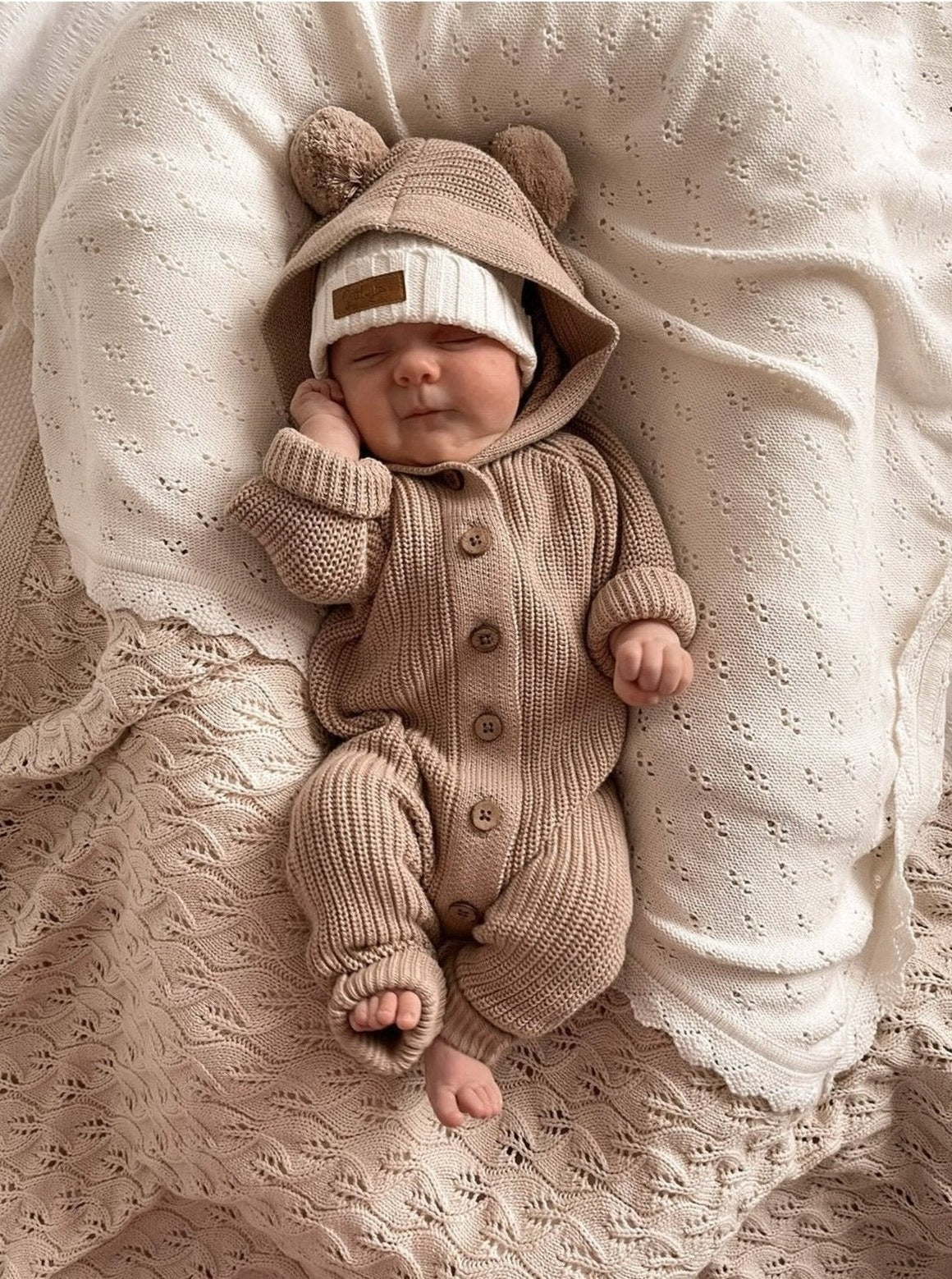 Infant Hooded Romper | Classic Hoodie Romper | Brave Little Lamb