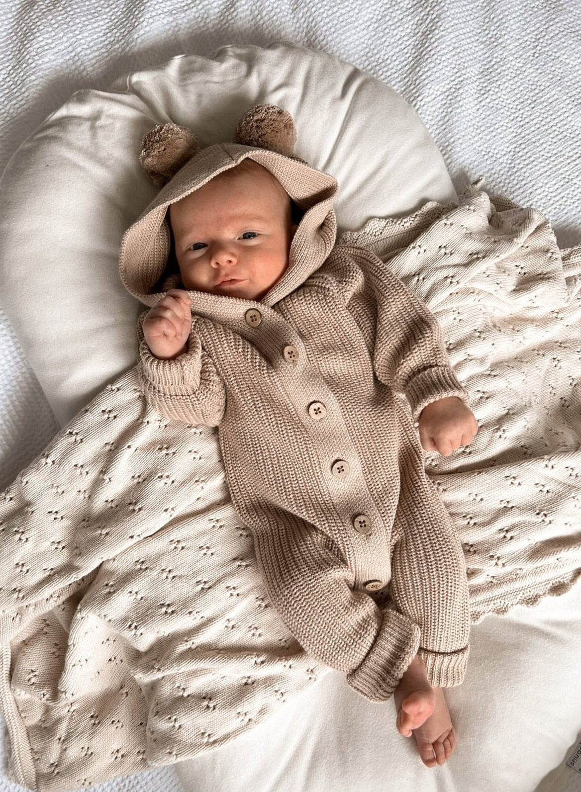 Infant Hooded Romper | Classic Hoodie Romper | Brave Little Lamb