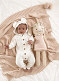 Load image into Gallery viewer, Romper With Hoodie | Infants Hoodie Romper | Brave Little Lamb
