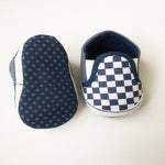 Elijah Checkered Shoes-Charcoal