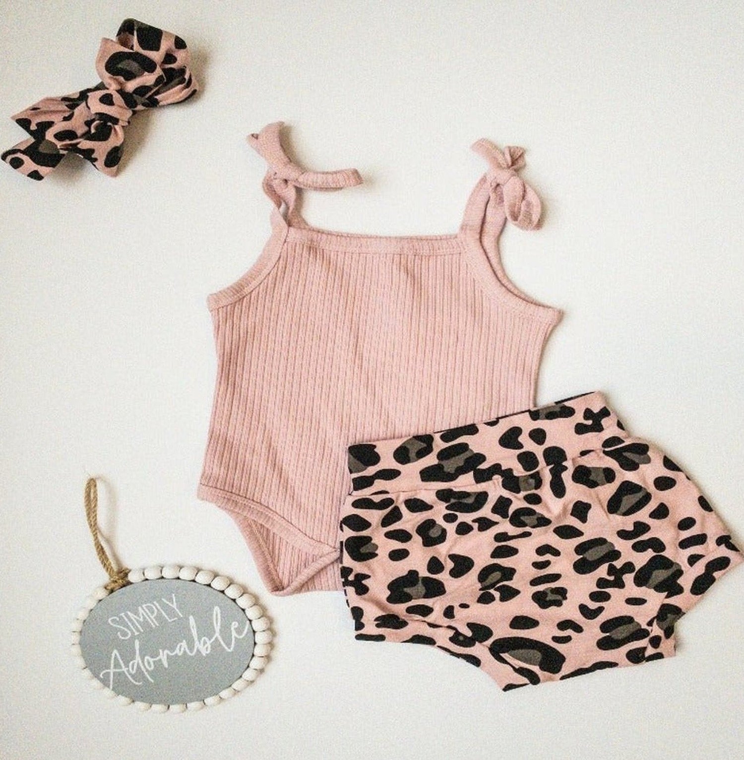 Esther Leopard Set-Pink