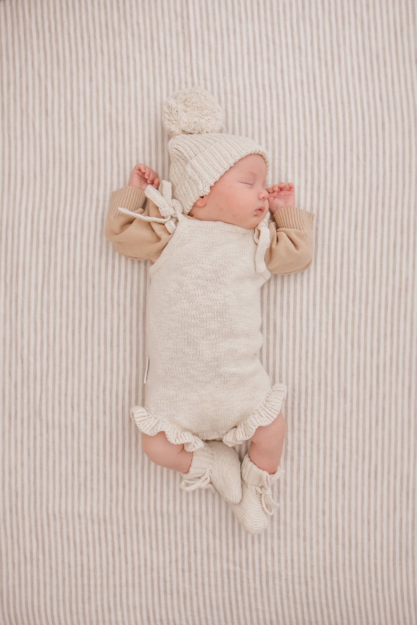Bodysuit For Baby Girl | Frill Knit Bodysuit | Brave Little Lamb