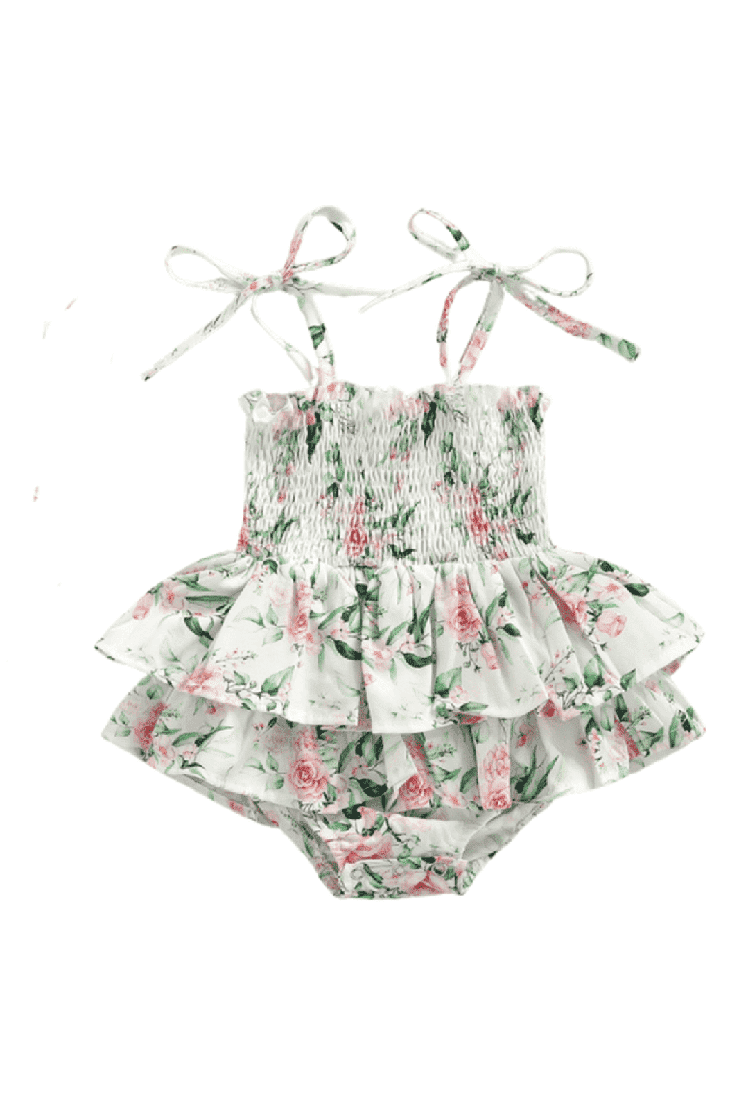 Gabriella Floral Romper-Sage