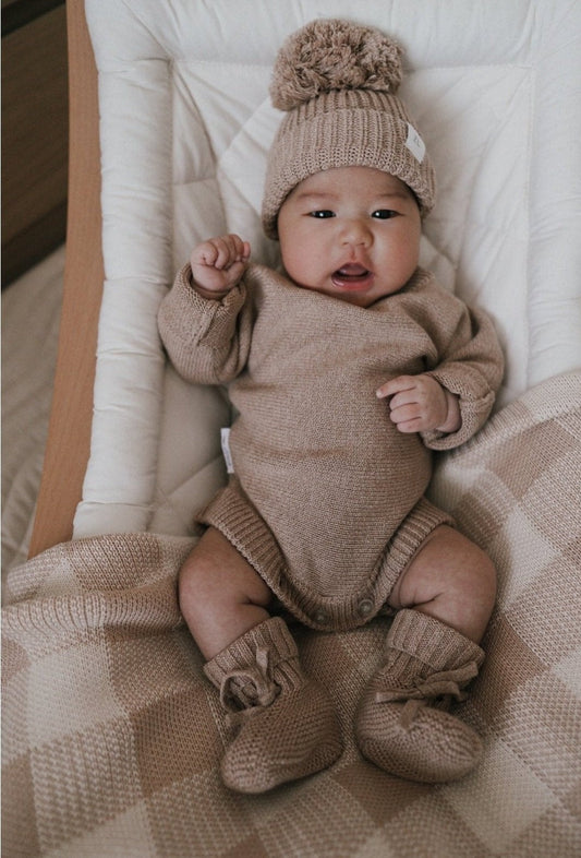 Organic Baby Clothes | Heirloom Romper For Newborn | Brave Little Lamb