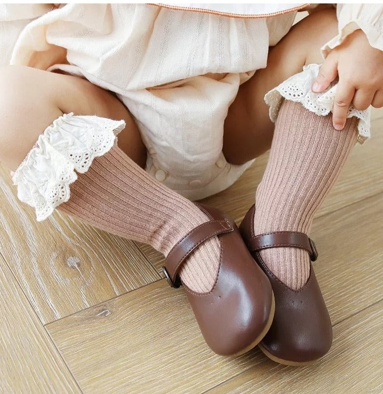 Infant Lace Socks | Jaden Lace Socks | Brave Little Lamb