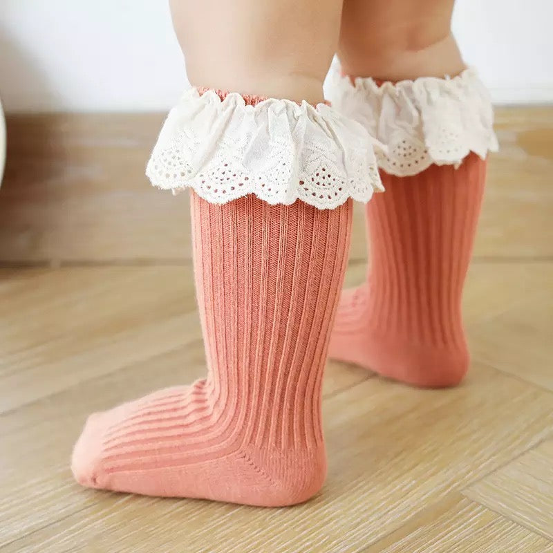 Infant Lace Socks | Jaden Lace Socks | Brave Little Lamb
