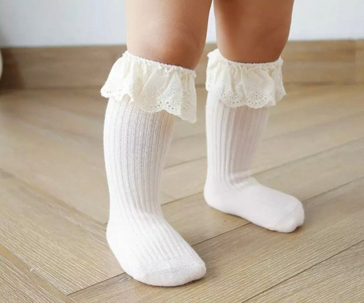 Infant Lace Socks | Jaden Lace Socks | Brave Little Lamb