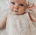 Knitted Top-Beige Speckled