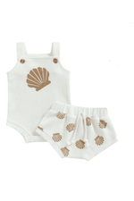 Marie Seashell Set-White