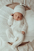 Load image into Gallery viewer, My First Outfit - Footie & Beanie Set | Powder White
