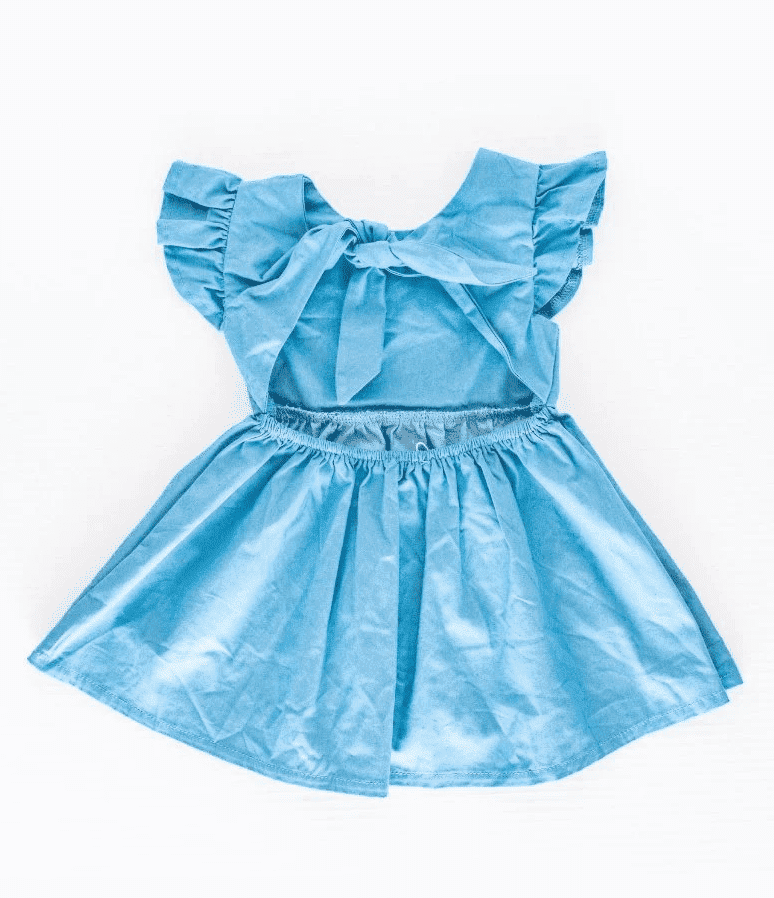 Tie-Back Keyhole Baby Dress | Rachel Keyhole Dress | Brave Little Lamb