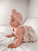 Rib Knot Turban | Pink Champagne