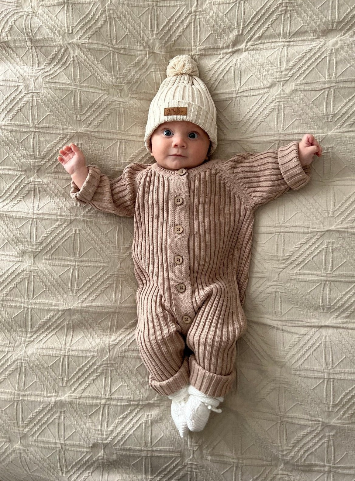 Little B's | Ribbed Romper-Cacao