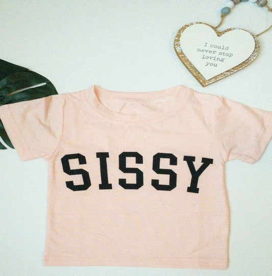 Sissy Print Tee-Baby Pink