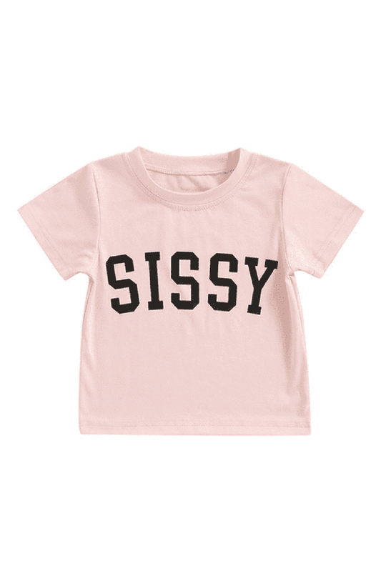 Sissy Print Tee-Baby Pink