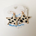 Load image into Gallery viewer, Starry Cow Print Earrings
