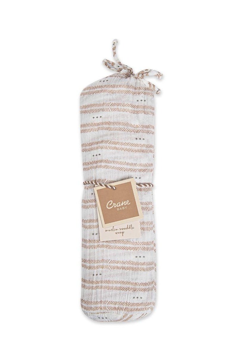 Swaddle Wrap-Neutral Herringbone